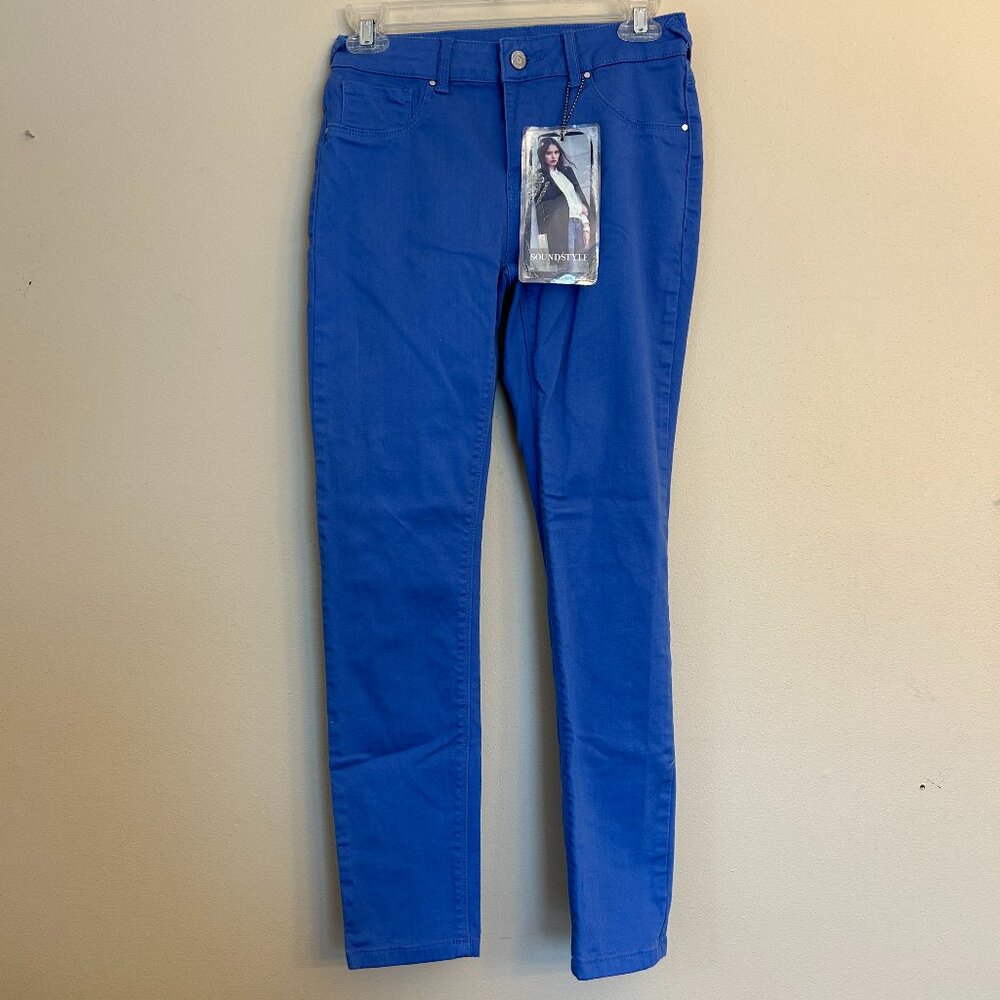 NWT New Sound/Style New York Los Angeles Blue Pants Size 4